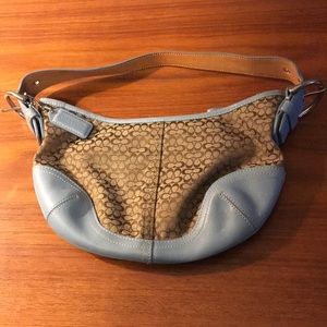 Coach Light Blue Mini Hand Bag